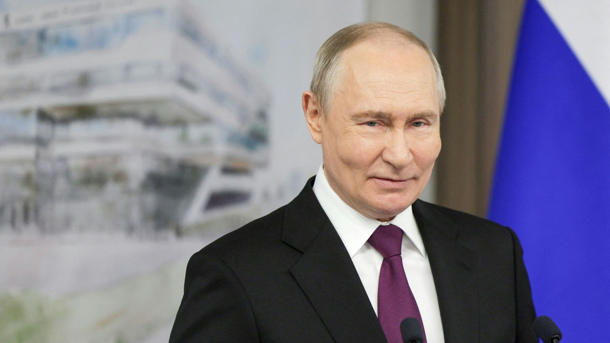 Wladimir Putin im April in St. Petersburg.