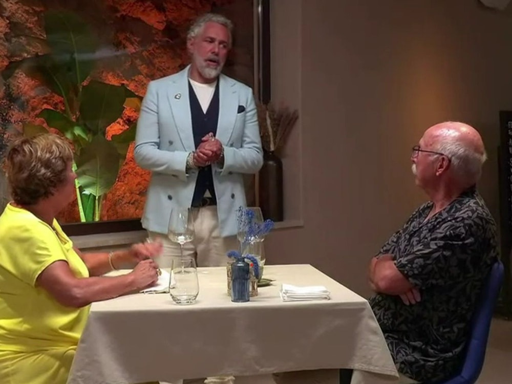 Ganz der Schwabe musste Hartmut (rechts) schlucken, als Roland Trettl die Rechnung brachte. (Bild: RTL)