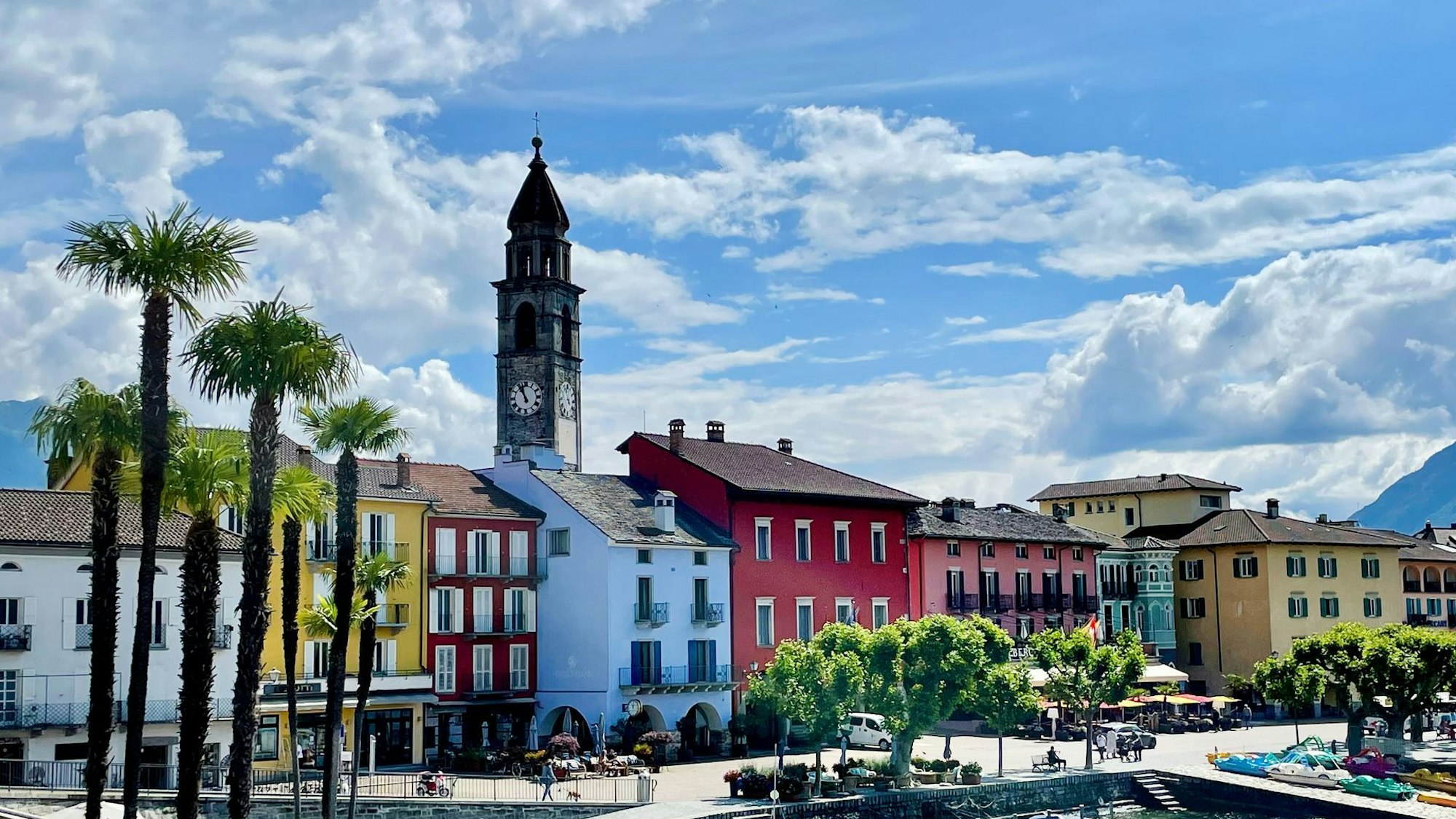 Stadt Ascona im schweizerischen Tessin