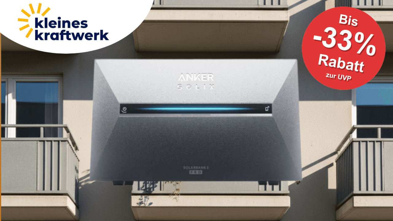 Auf dem Bild ist die Solarbank 3 Pro von Anker zu sehen.