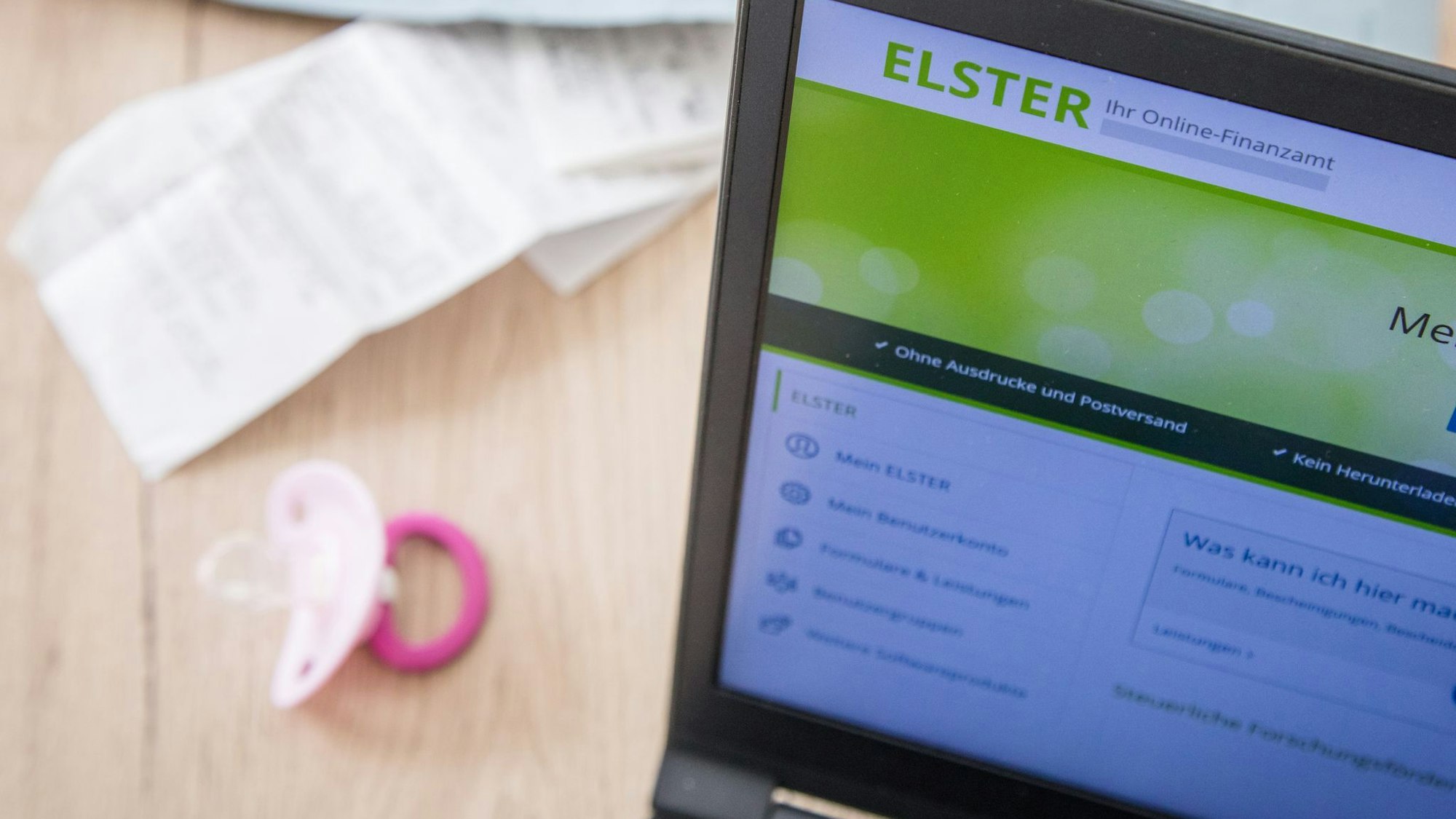 Schnuller und Elster