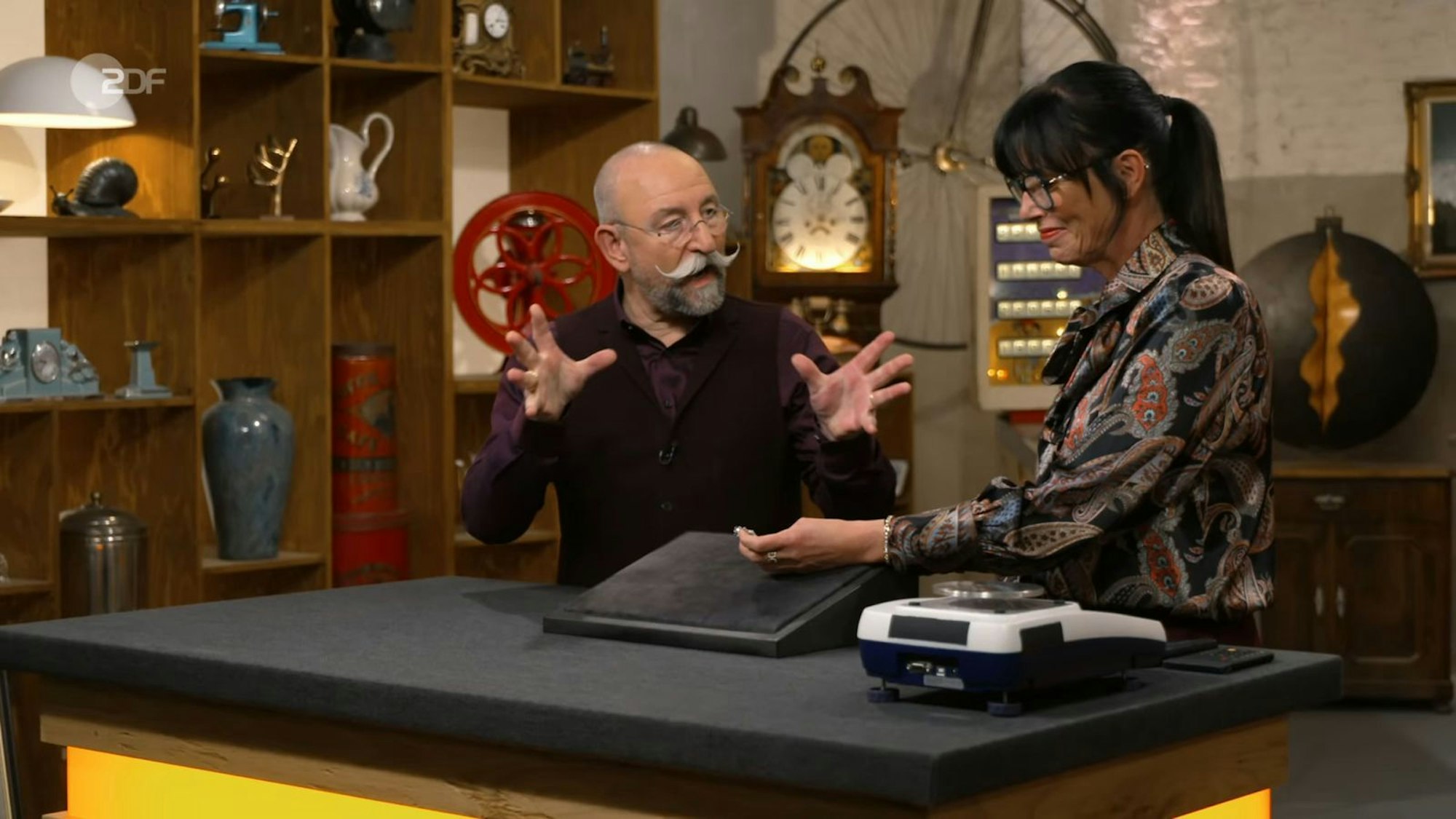 Heide Rezepa-Zabel schwärmte beim Anblick des Verkaufsobjekts: „Die ist richtig gut, oder?“ (Bild: ZDF)