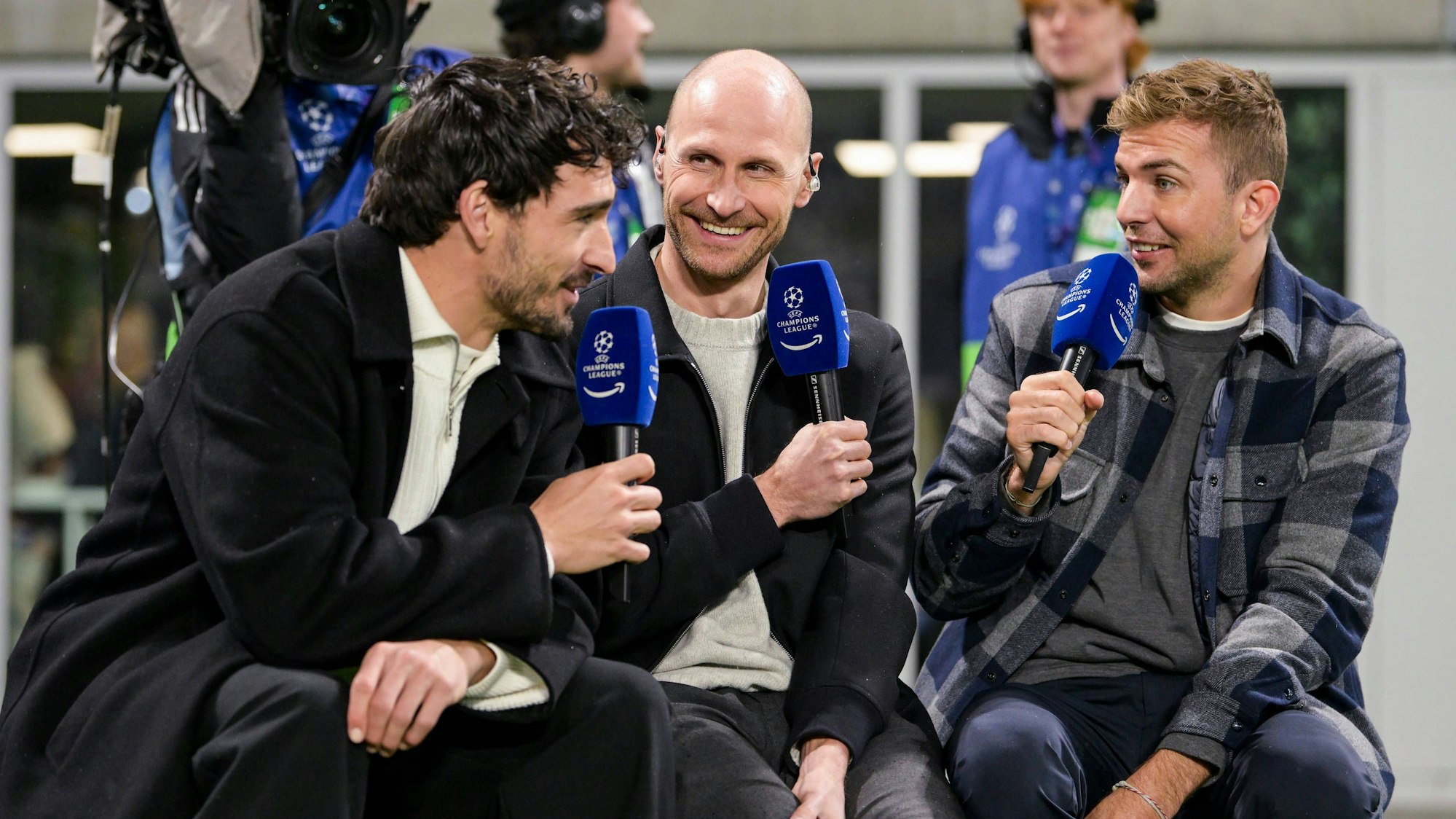 Mats Hummels, Benedikt Höwedes und Christoph Kramer als TV-Experten bei Amazon Prime Video.