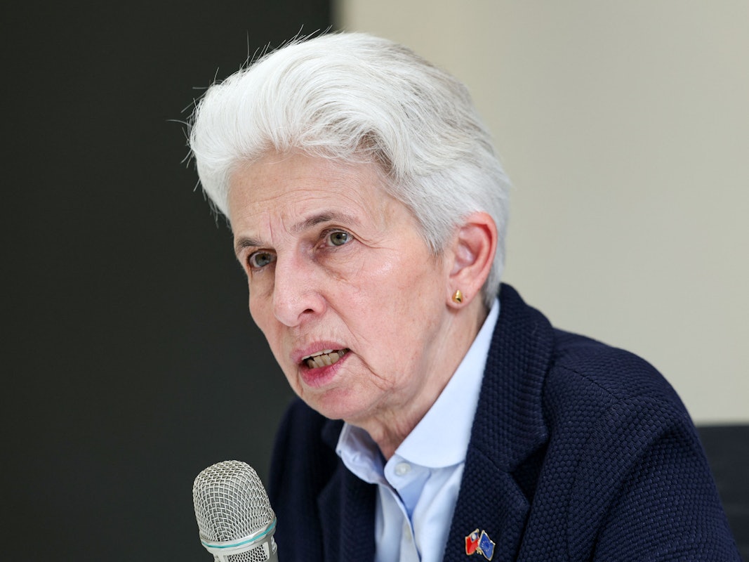 Marie-Agnes Strack-Zimmermann (FDP) Anfang April in Taipei: In der FDP gibt es Wirbel um eine Aussage der Europapolitikerin zum versuchten Attentat auf Donald Trump. (Archivbild)