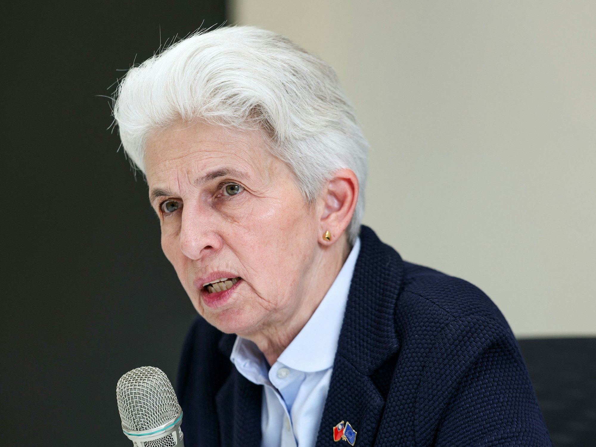 Marie-Agnes Strack-Zimmermann (FDP) Anfang April in Taipei: In der FDP gibt es Wirbel um eine Aussage der Europapolitikerin zum versuchten Attentat auf Donald Trump. (Archivbild)