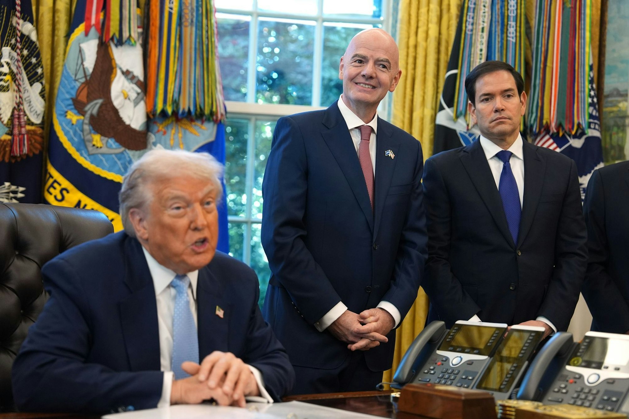Donald Trump, Gianni Infantino, Marco Rubio