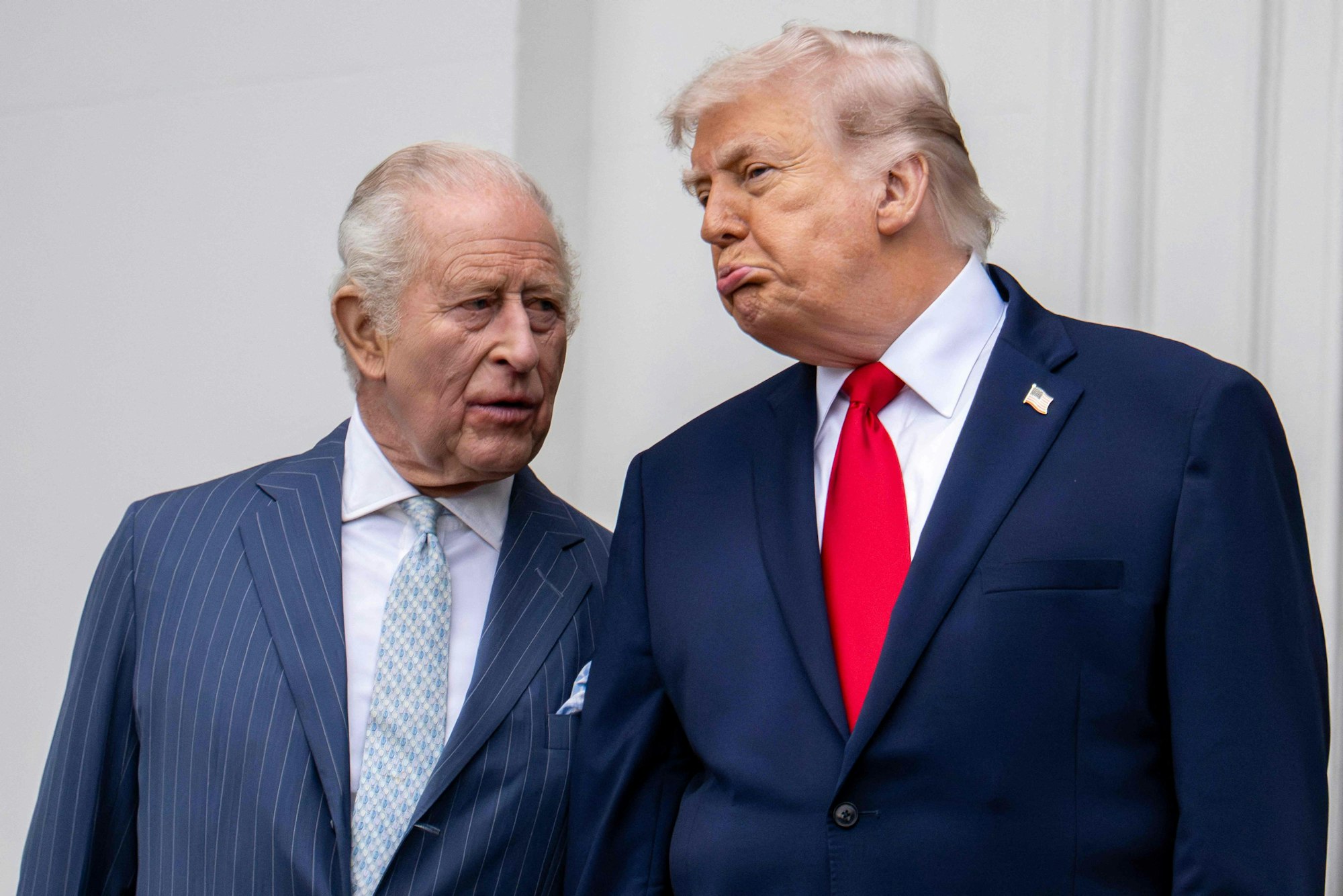 König Charles und Donald Trump