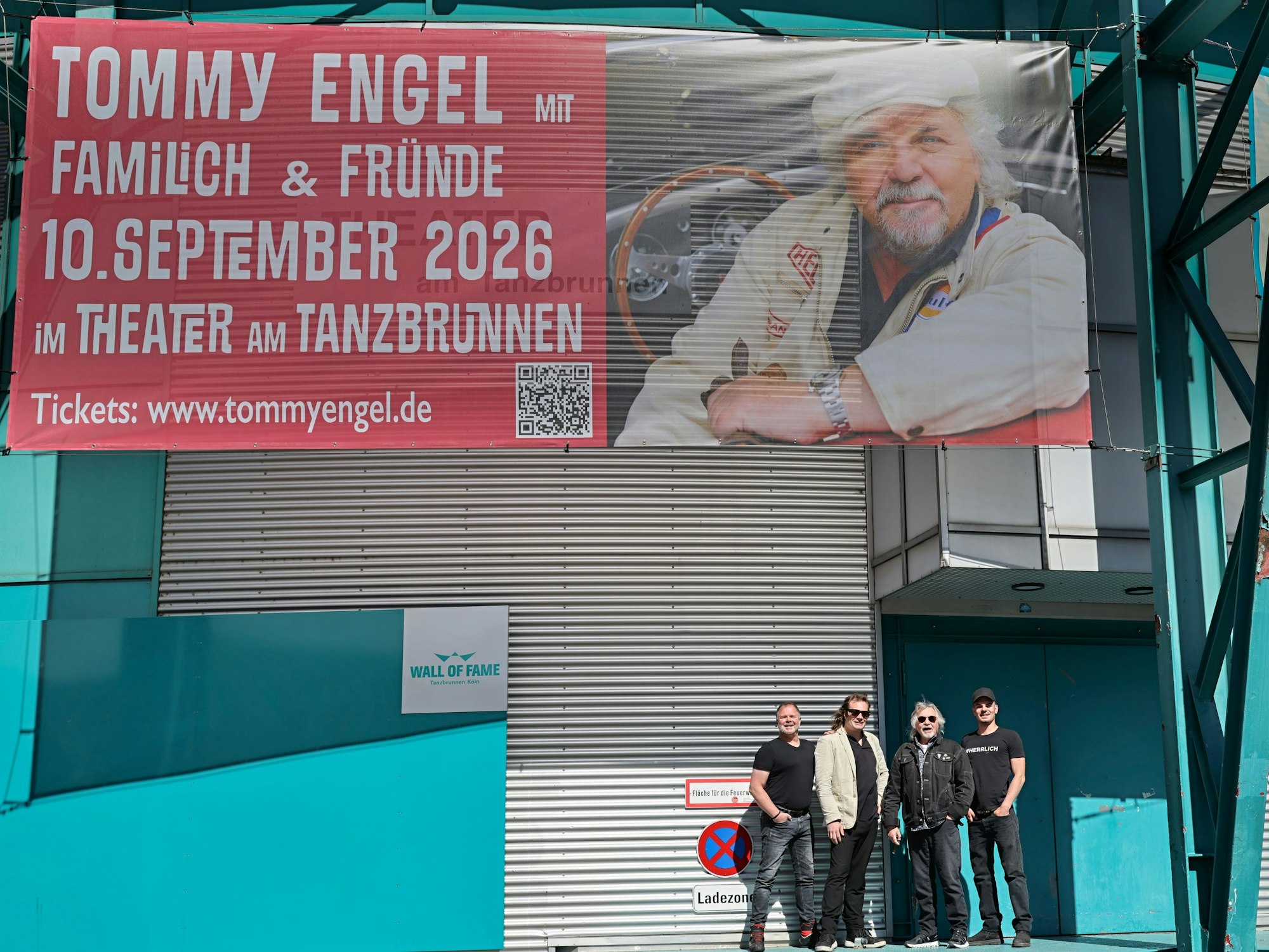 Das neue Banner für das Konzert von Tommy Engel.