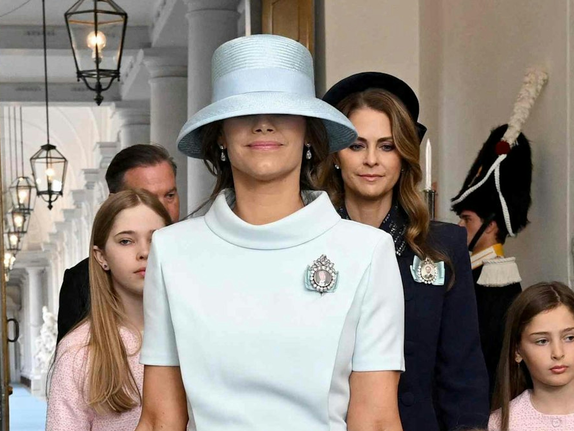 Prinzessin Sofia von Schweden trifft zum Dankgottesdienst in der Schlosskirche von Stockholm ein.