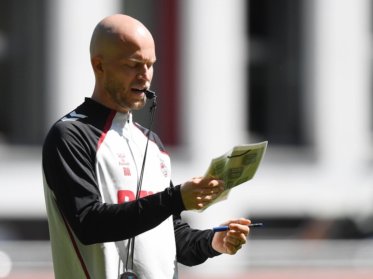 Trainer René Wagner (1. FC Köln) auf dem Trainingsplatz am Geißbockheim.
