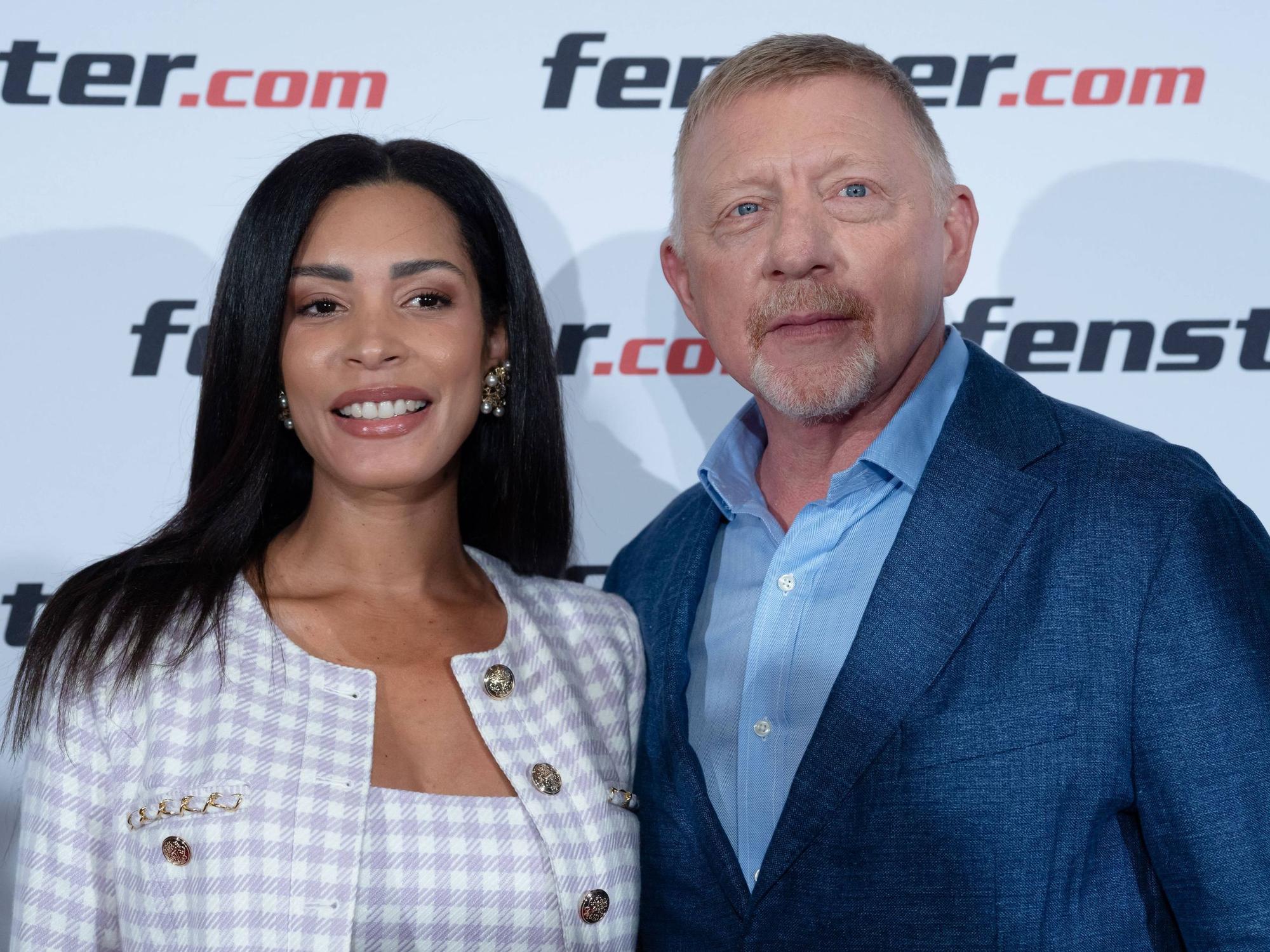 Lilian de Carvalho Monteiro und Boris Becker