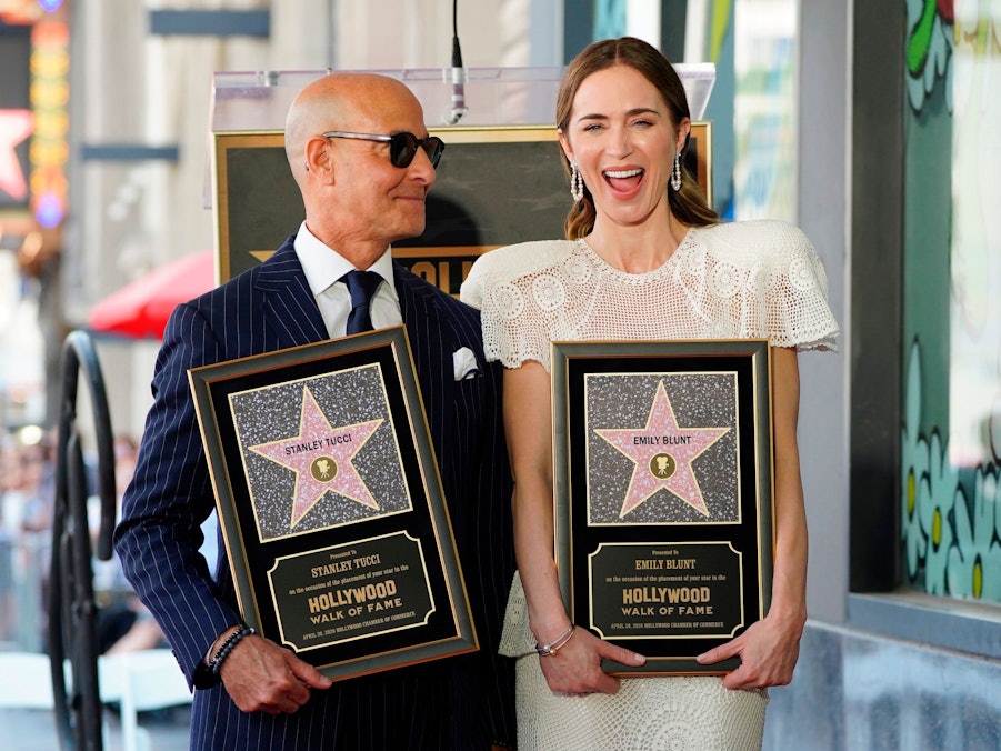 Stern auf «Walk of Fame» für Blunt und Tucci