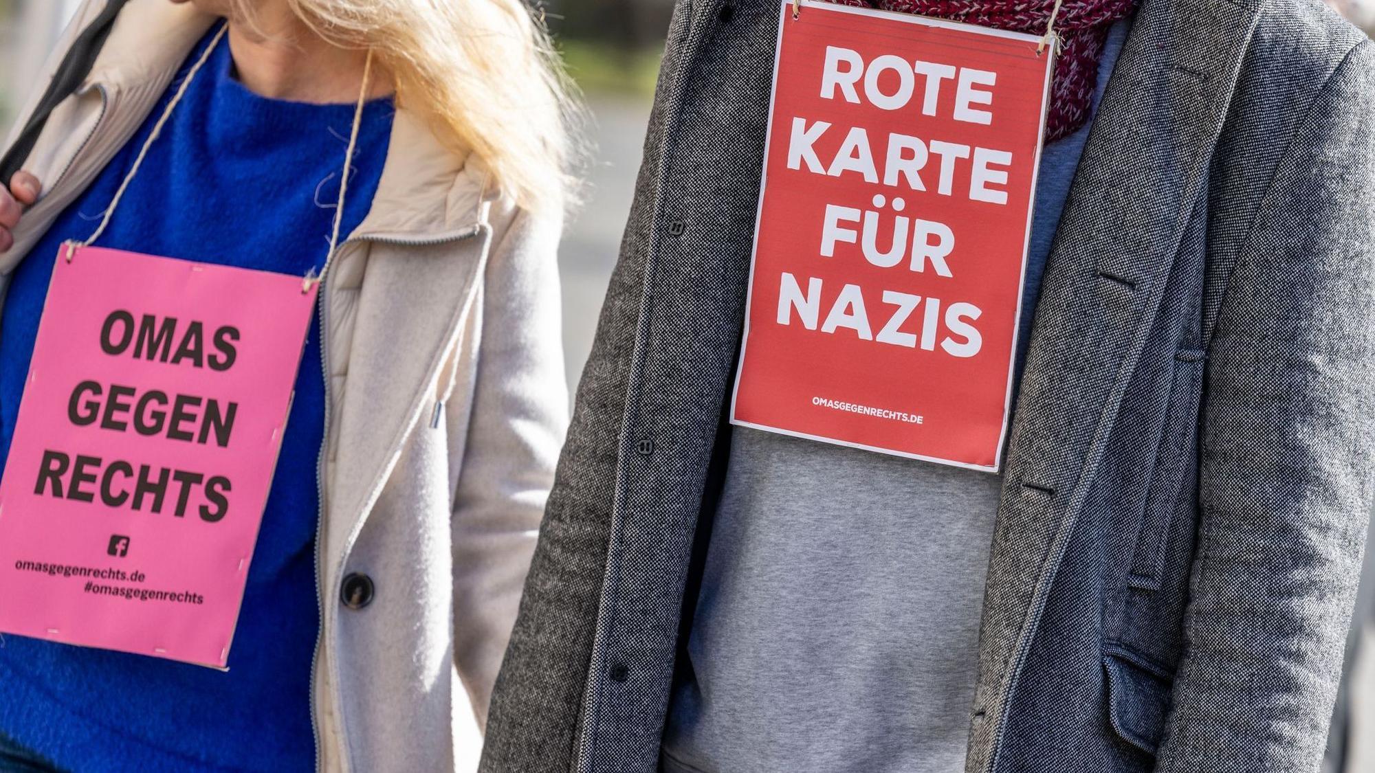 Demonstration gegen Rechts
