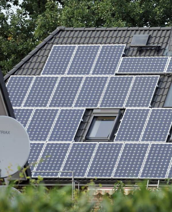 Solaranlage auf einem Dach