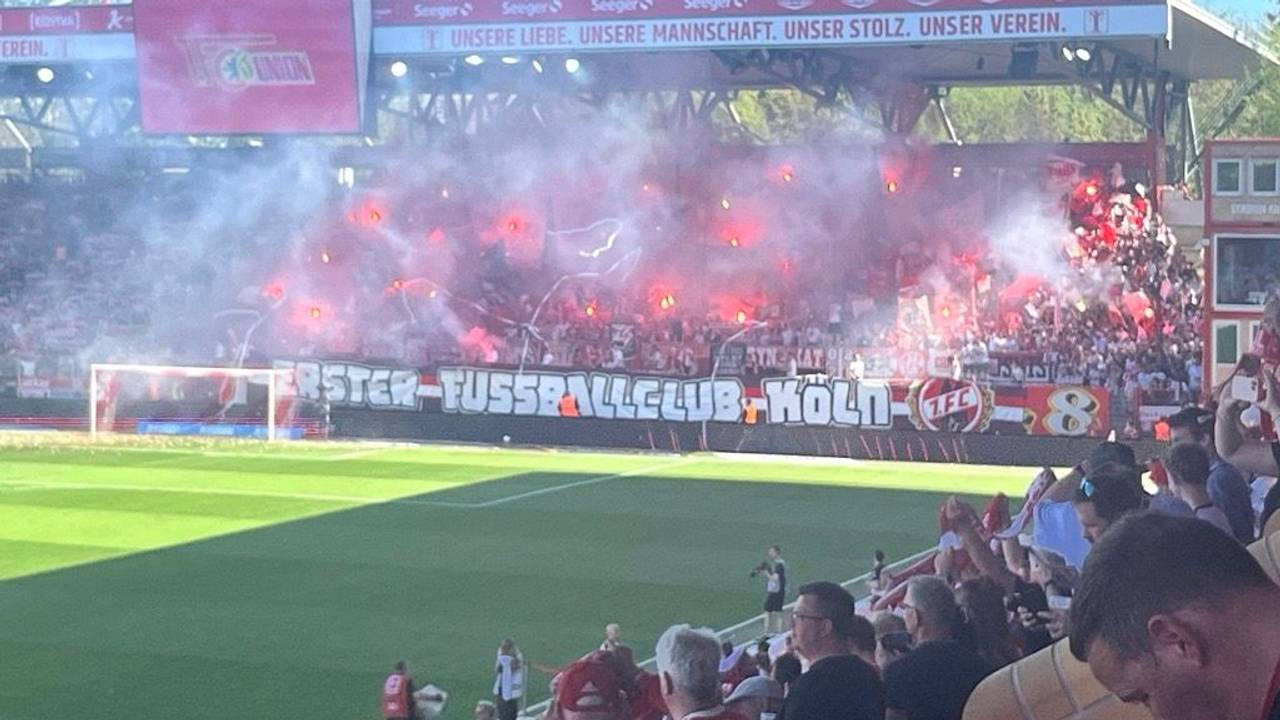Pyro der Kölner bei Union Berlin