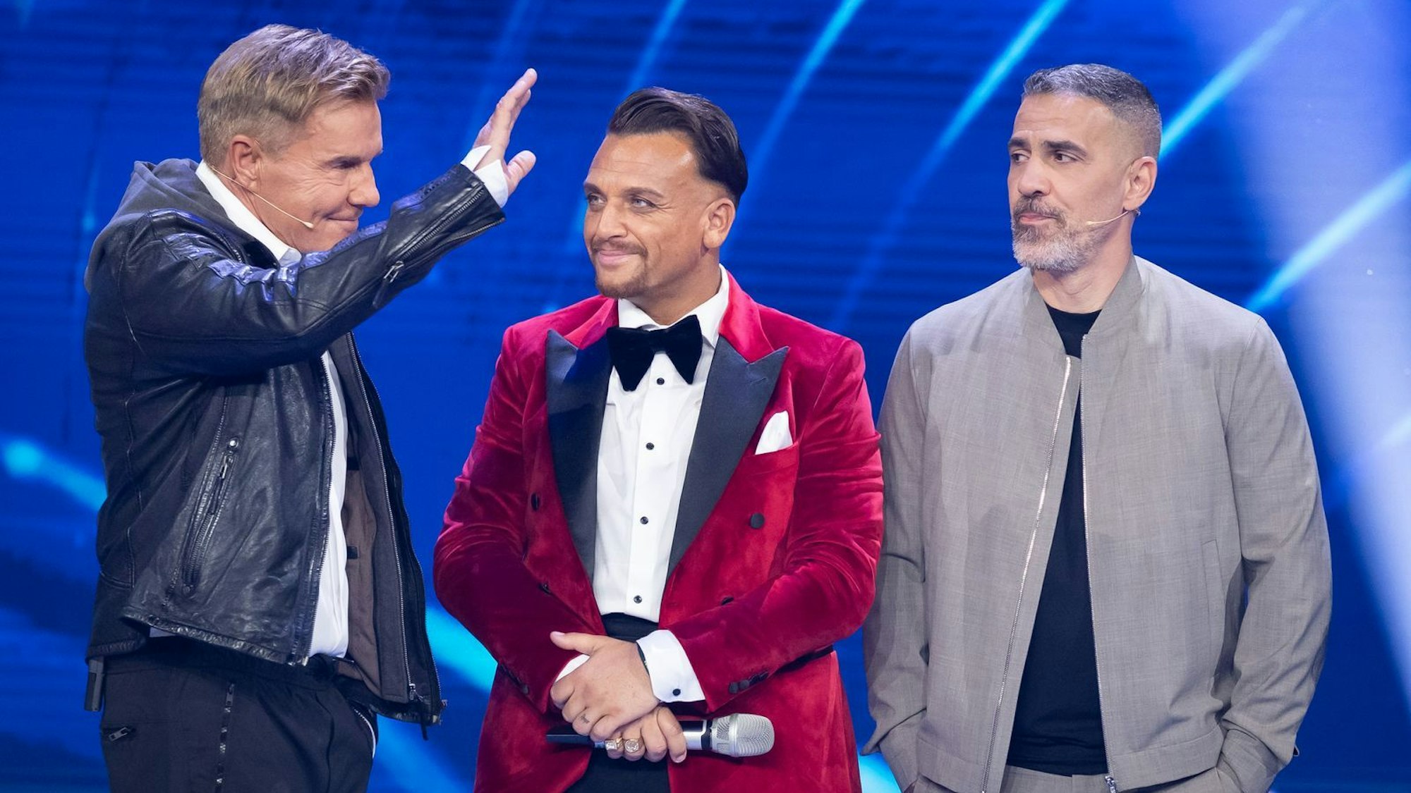 Auf die Untersützung der Jury-Mitglieder Dieter Bohlen (links) und Bushido (rechts) kann sich Menowin Fröhlich bei DSDS verlassen. (Bild: 2026 Getty Images/Andreas Rentz)