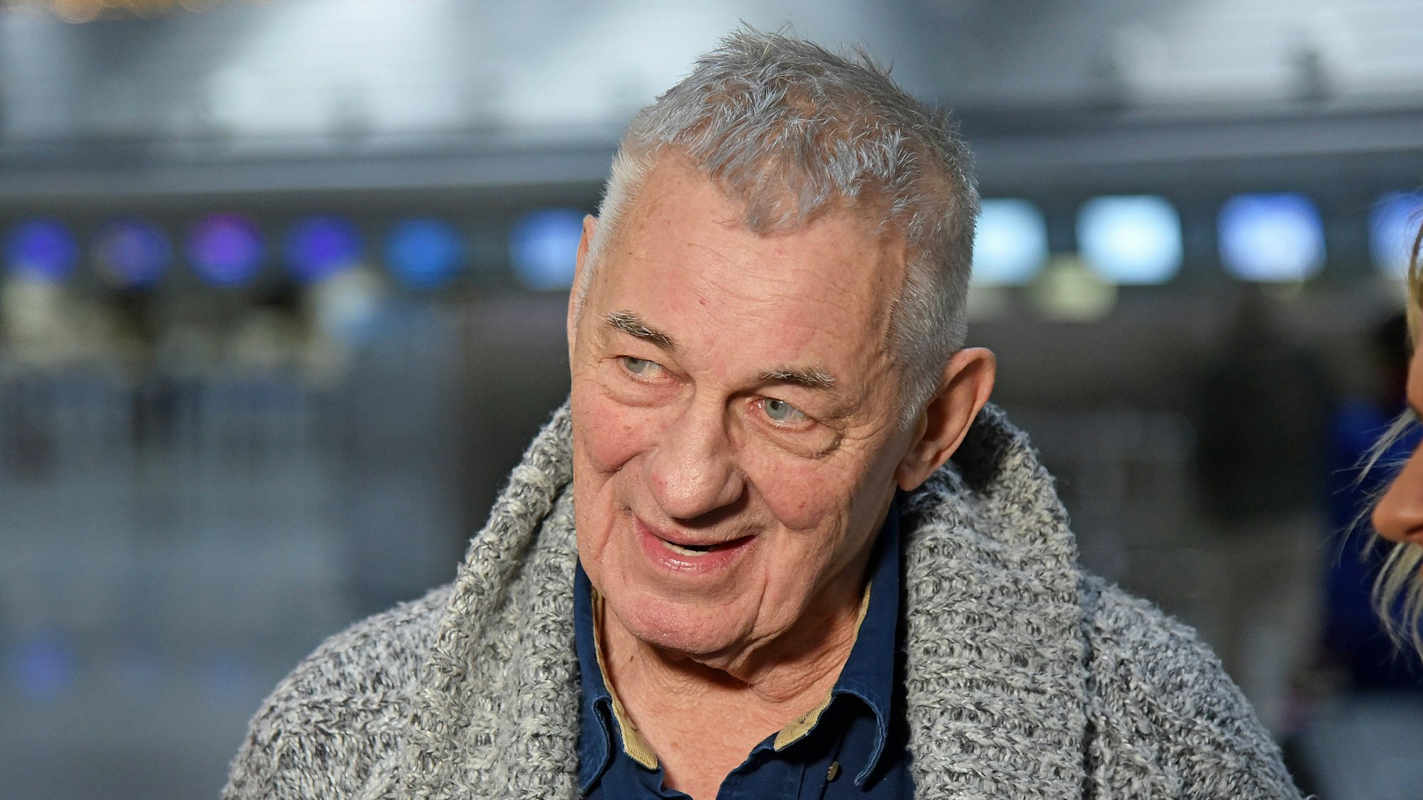 Heinz Hoenig vor seinem Abflug ins RTL-Dschungelcamp.
