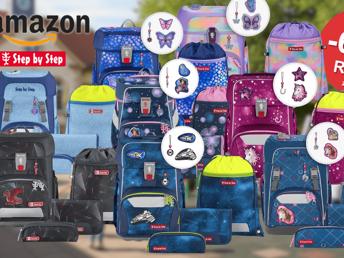 Auf dem Bild ist eine Collage zu sehen, die mehrere Step By Step Sets, die sich bei Amazon aktuell im Sale befinden, zeigt.