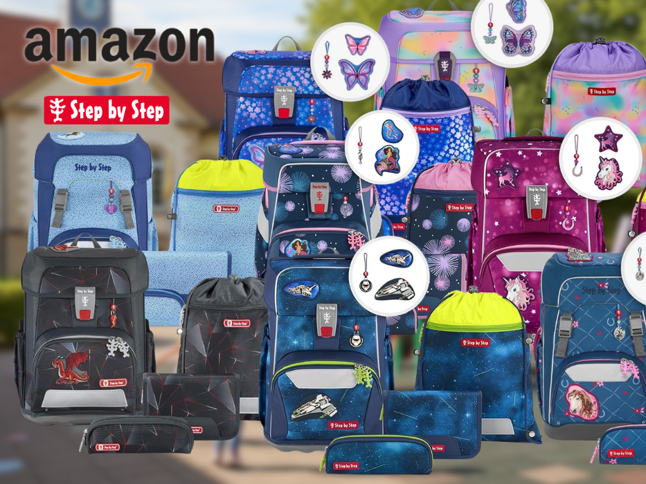 Auf dem Bild ist eine Collage zu sehen, die mehrere Step By Step Sets, die sich bei Amazon aktuell im Sale befinden, zeigt.