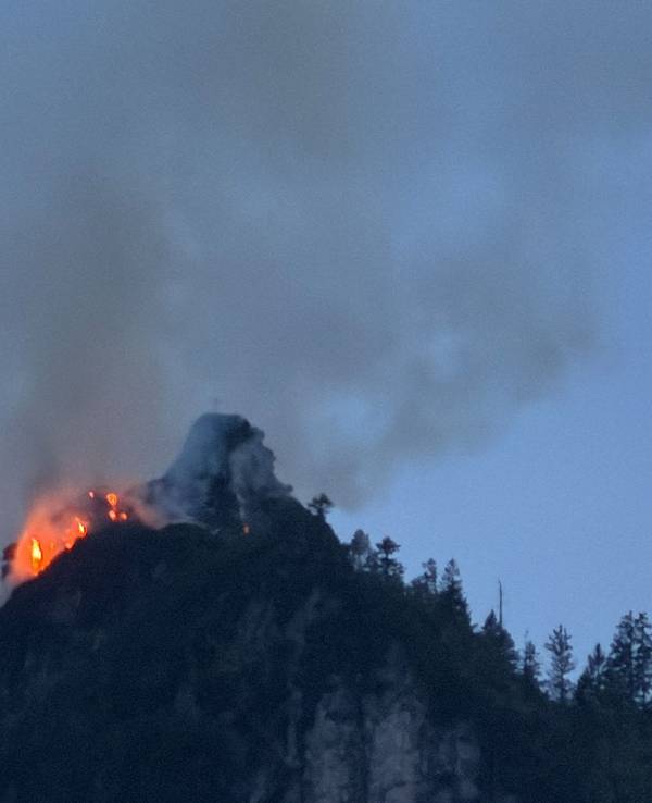 Waldbrand bei Ruhpolding