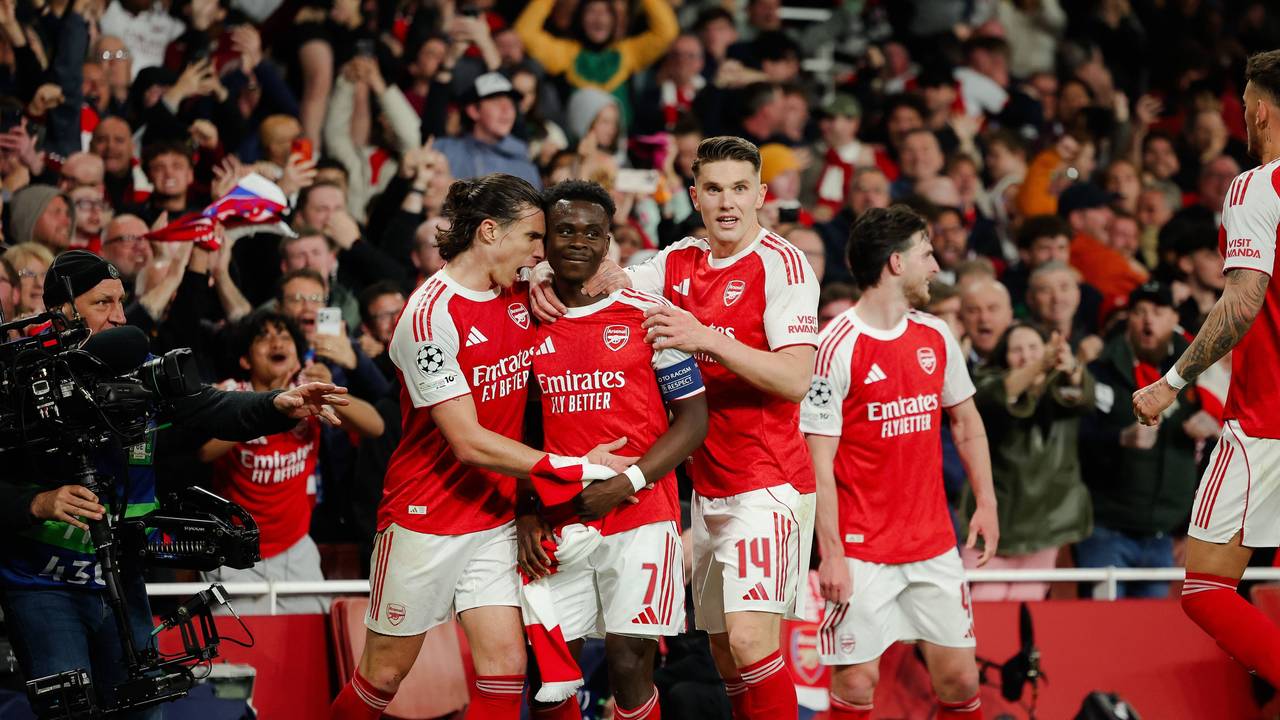 Jubel bei den Arsenal-Profis.
