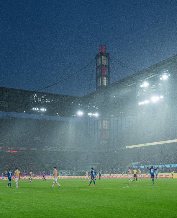 Spielszene bei 1. FC Köln - Hamburger SV.