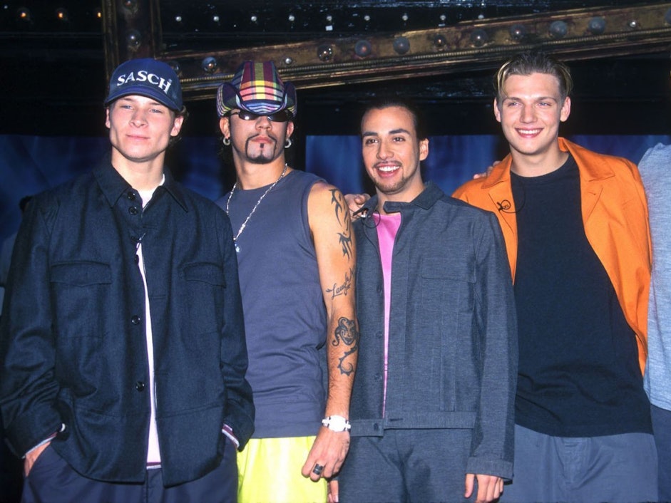 Wie es begann: Im Mai 1999 kündigten die Backstreet Boys ihre erste große Welttournee an. Von links: Brian Littrell, AJ McLean, Howie Dorough, Nick Carter, Kevin Richardson. (Bild: Diane Freed / Getty Images)