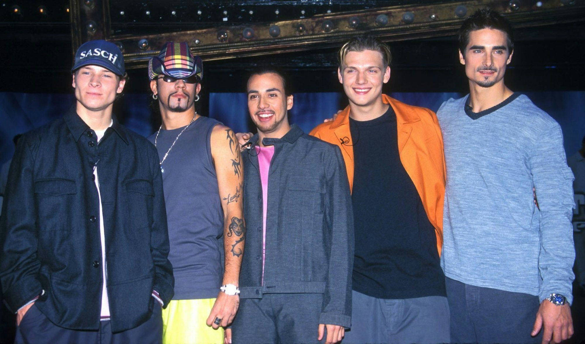 Wie es begann: Im Mai 1999 kündigten die Backstreet Boys ihre erste große Welttournee an. Von links: Brian Littrell, AJ McLean, Howie Dorough, Nick Carter, Kevin Richardson. (Bild: Diane Freed / Getty Images)