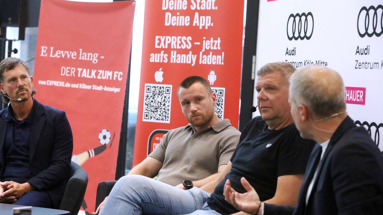 Köln: „E Levve lang – der Talk zum FC“ mit Christian Clemens und Michael Trippel. Foto: Arton Krasniqi