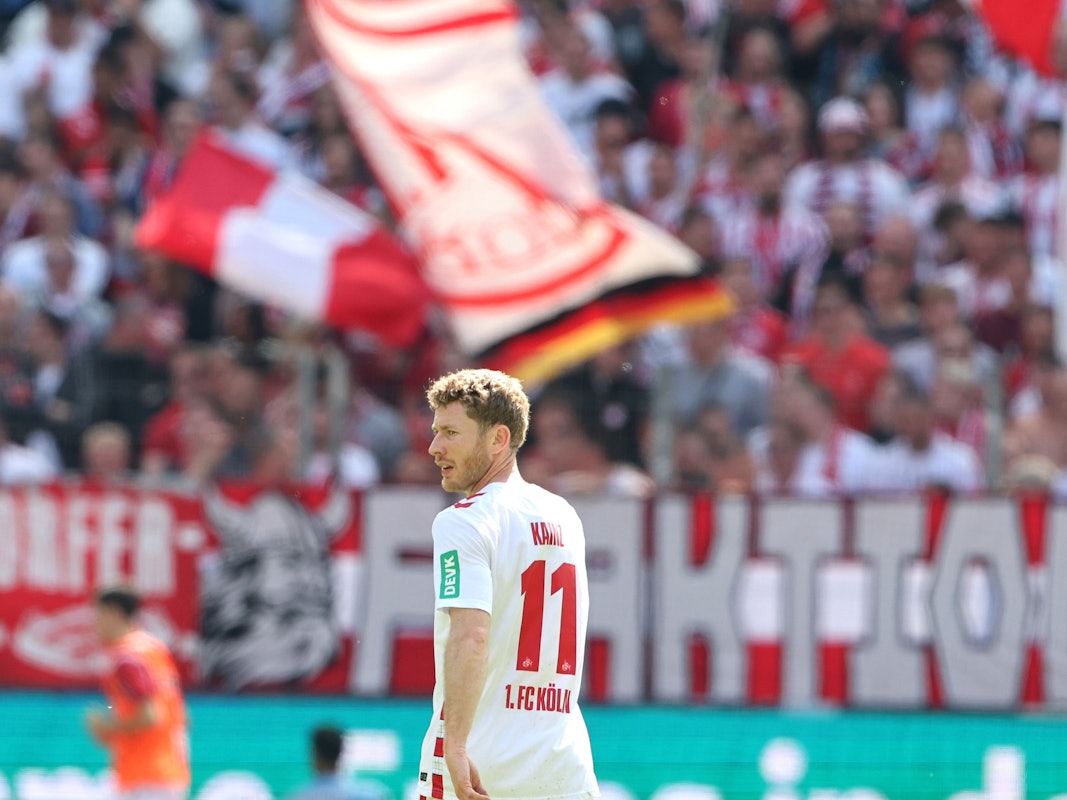 Florian Kainz im Rhein-Energie-Stadion auf dem Platz.