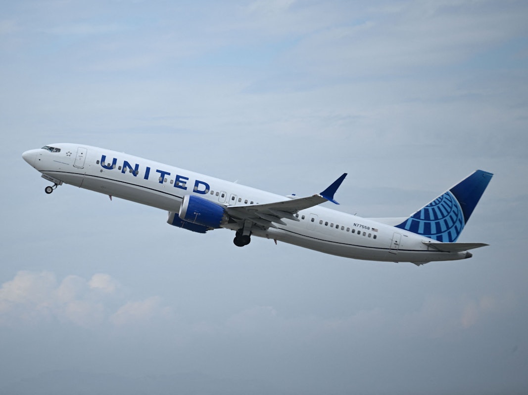 Eine Boeing 737 MAX 9 von United Airlines.