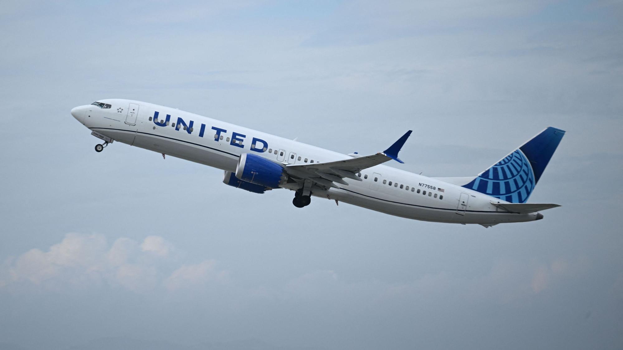 Eine Boeing 737 MAX 9 von United Airlines.