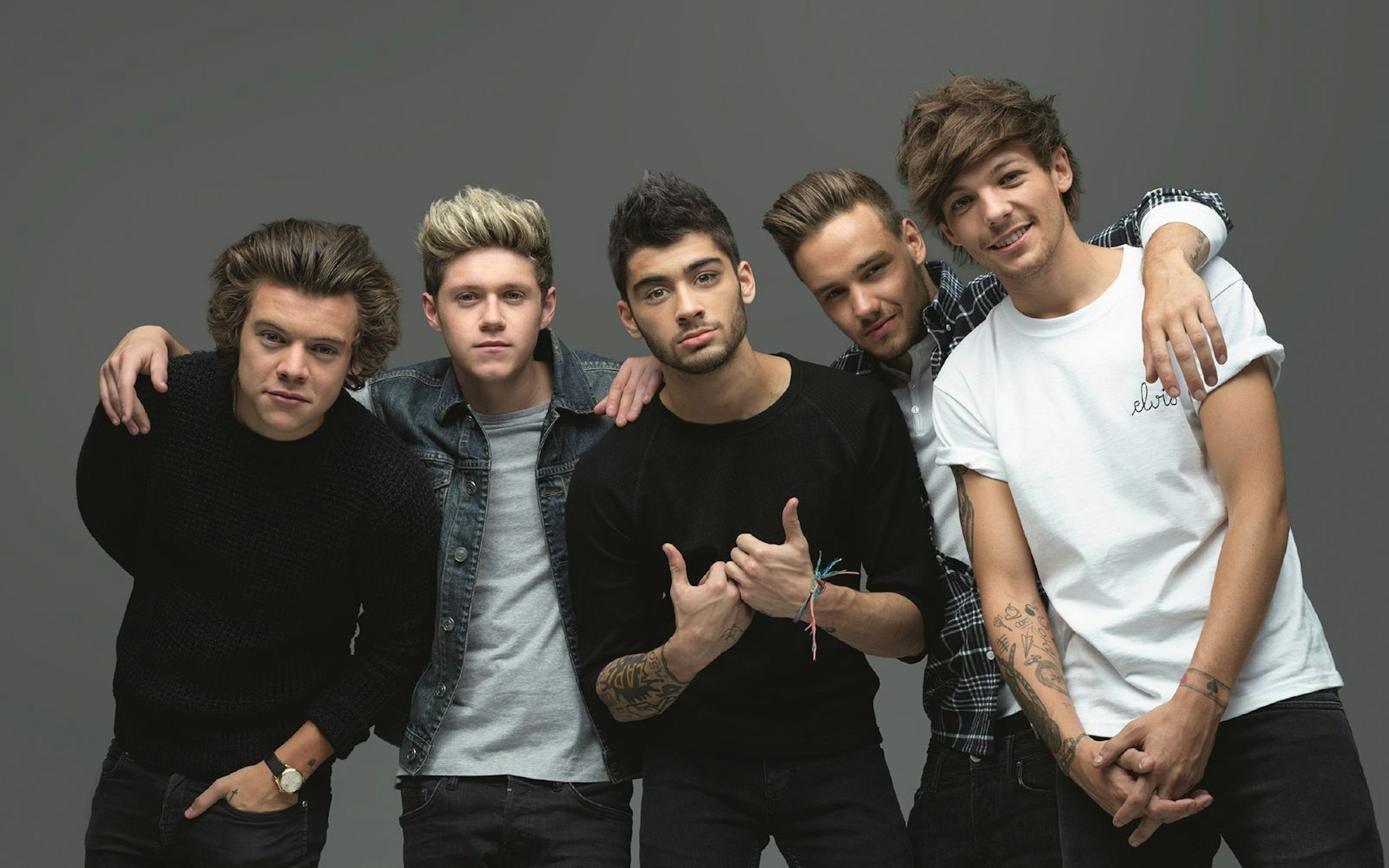 Die erfolgreichste englische Boyband: One Direction schafften etwas, was selbst Take That versagt blieb: Sie eroberten auch den US-Markt. Seit Ende 2015 „pausiert“ die Band. (Bild: Simon Emmett / Sony Music)