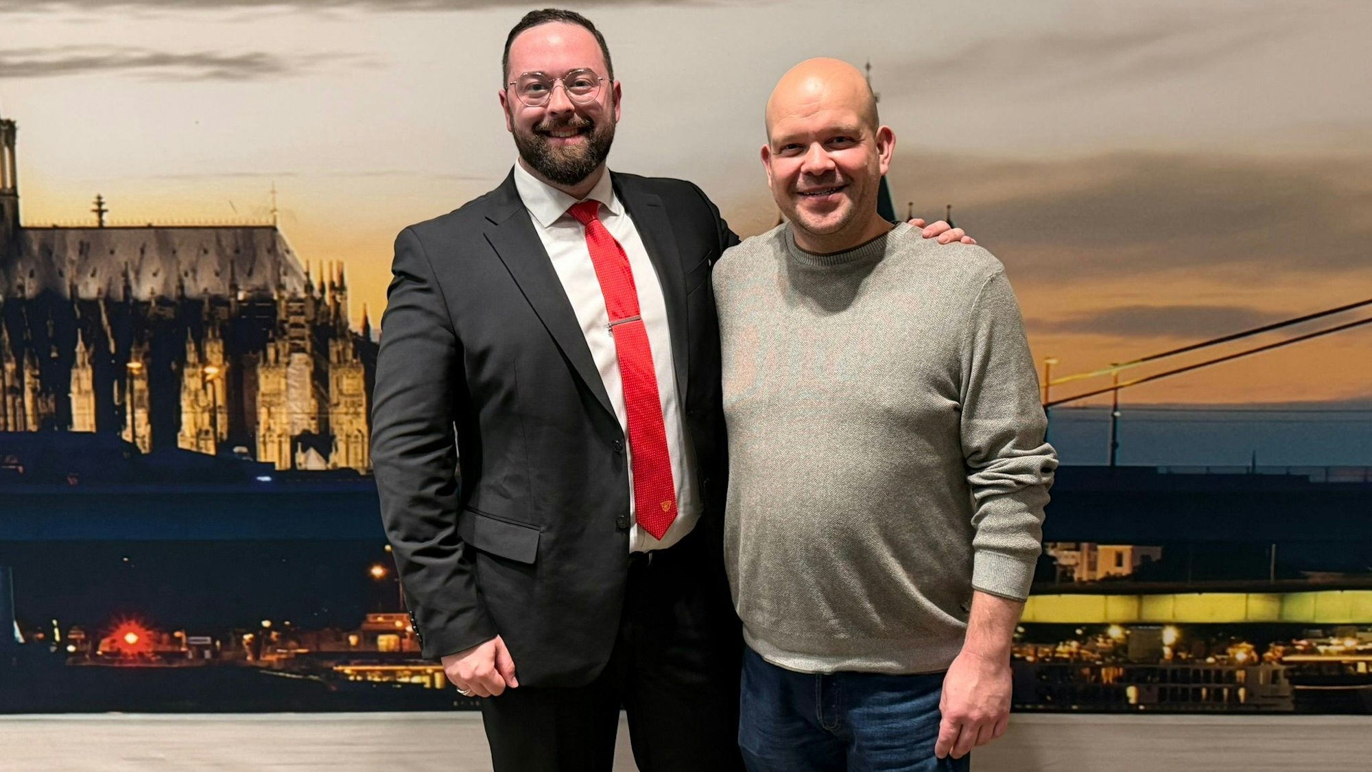 Alexander Heister und Stefan Wolter von der Willi-Ostermann-Gesellschaft.