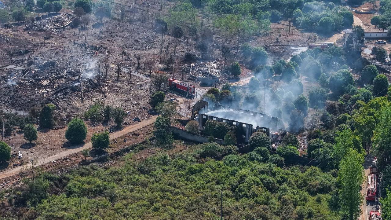 Explosion in Feuerwerksfabrik in China