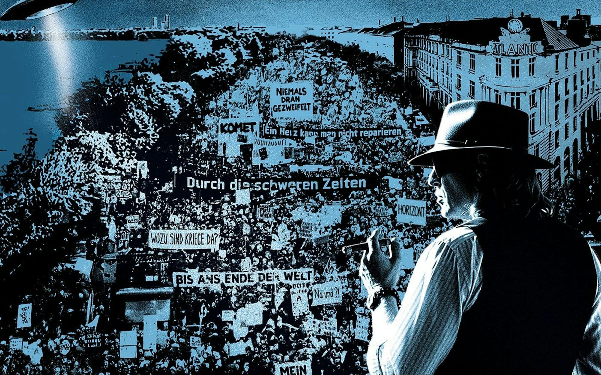 Auf „We Love Udo - Das Udo Lindenberg Tribute Album“ (Bild: Ausschnitt Cover) versammeln sich diverse Promi-Acts, um den legendären Panikrocker zu feiern. (Bild: Warner Music)