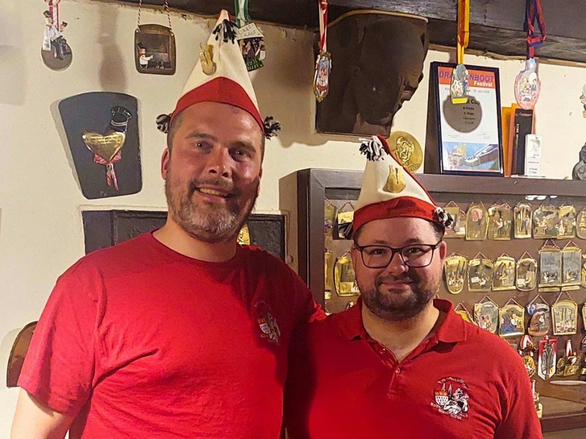 Max Schumacher und Sascha Keimer von der Klutengarde.