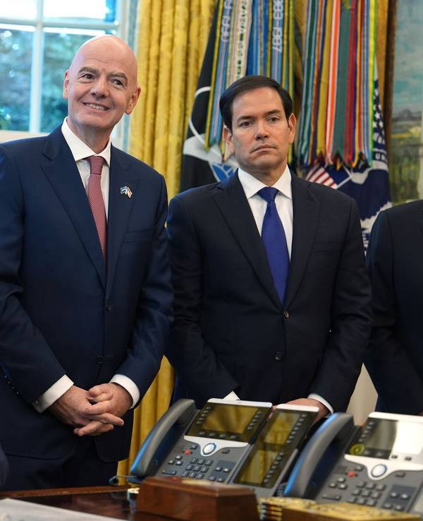 Donald Trump, Gianni Infantino, Marco Rubio