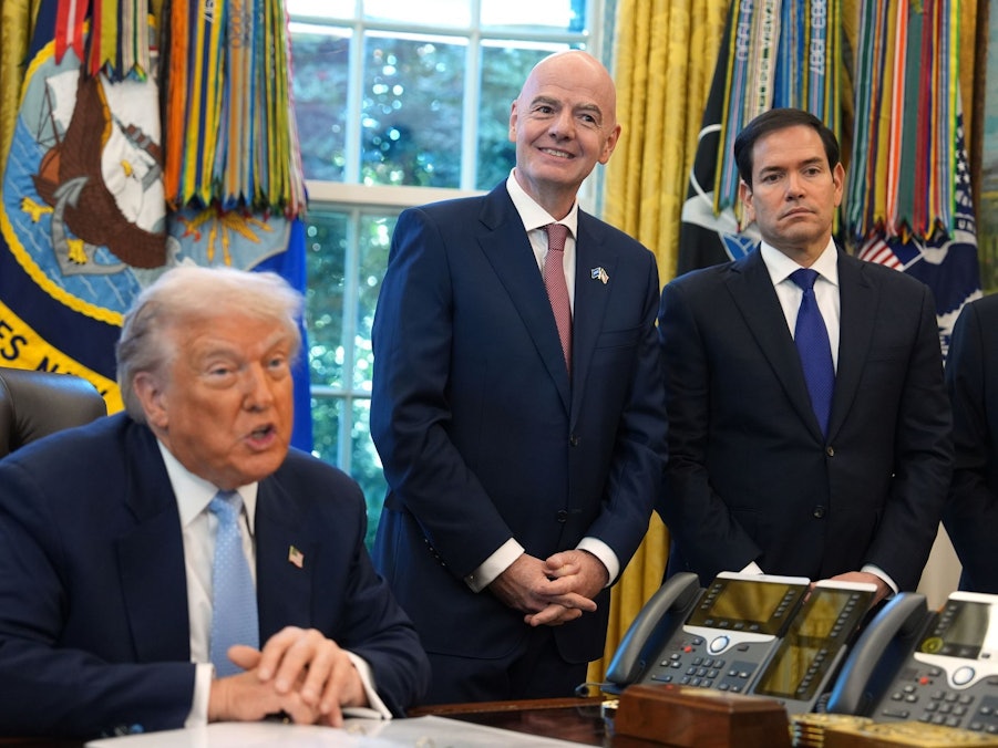 Donald Trump, Gianni Infantino, Marco Rubio
