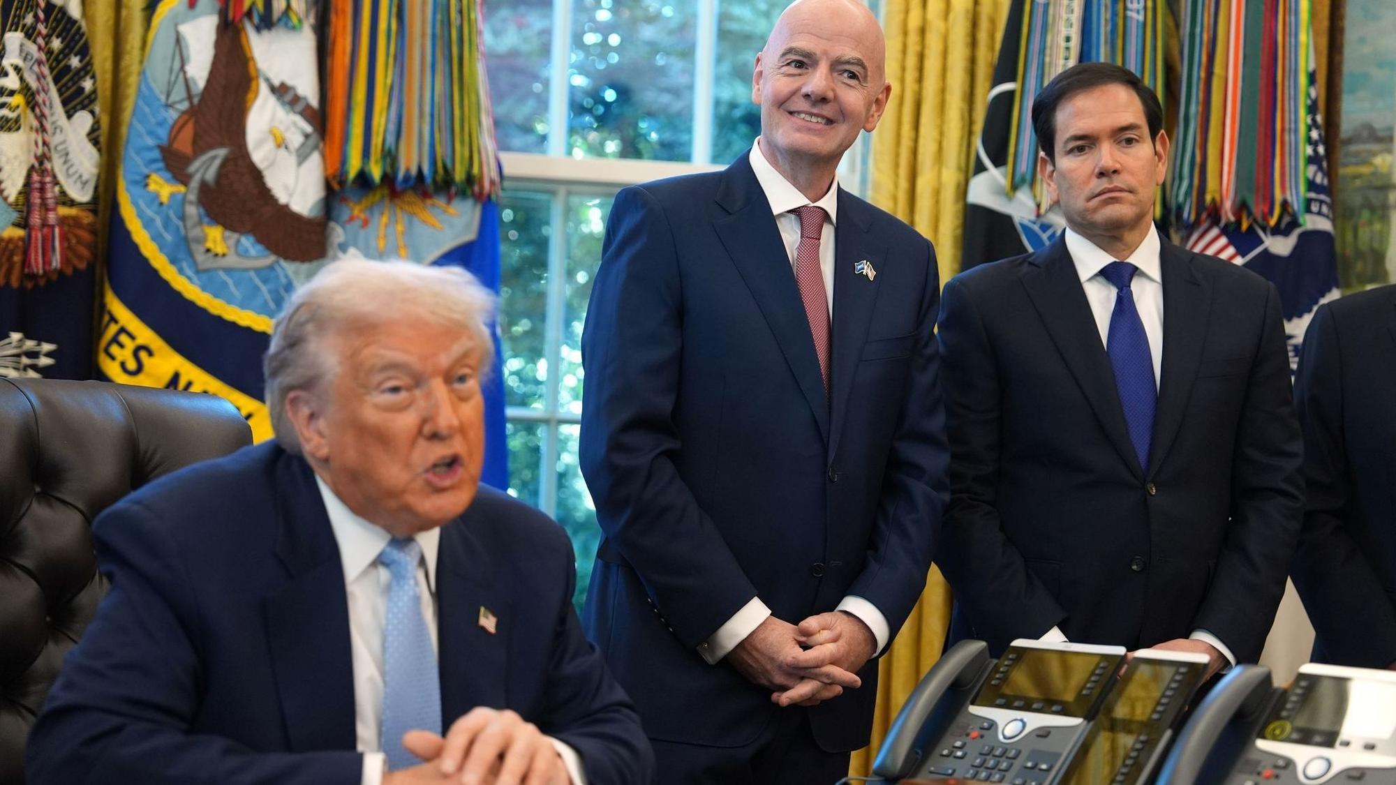 Donald Trump, Gianni Infantino, Marco Rubio