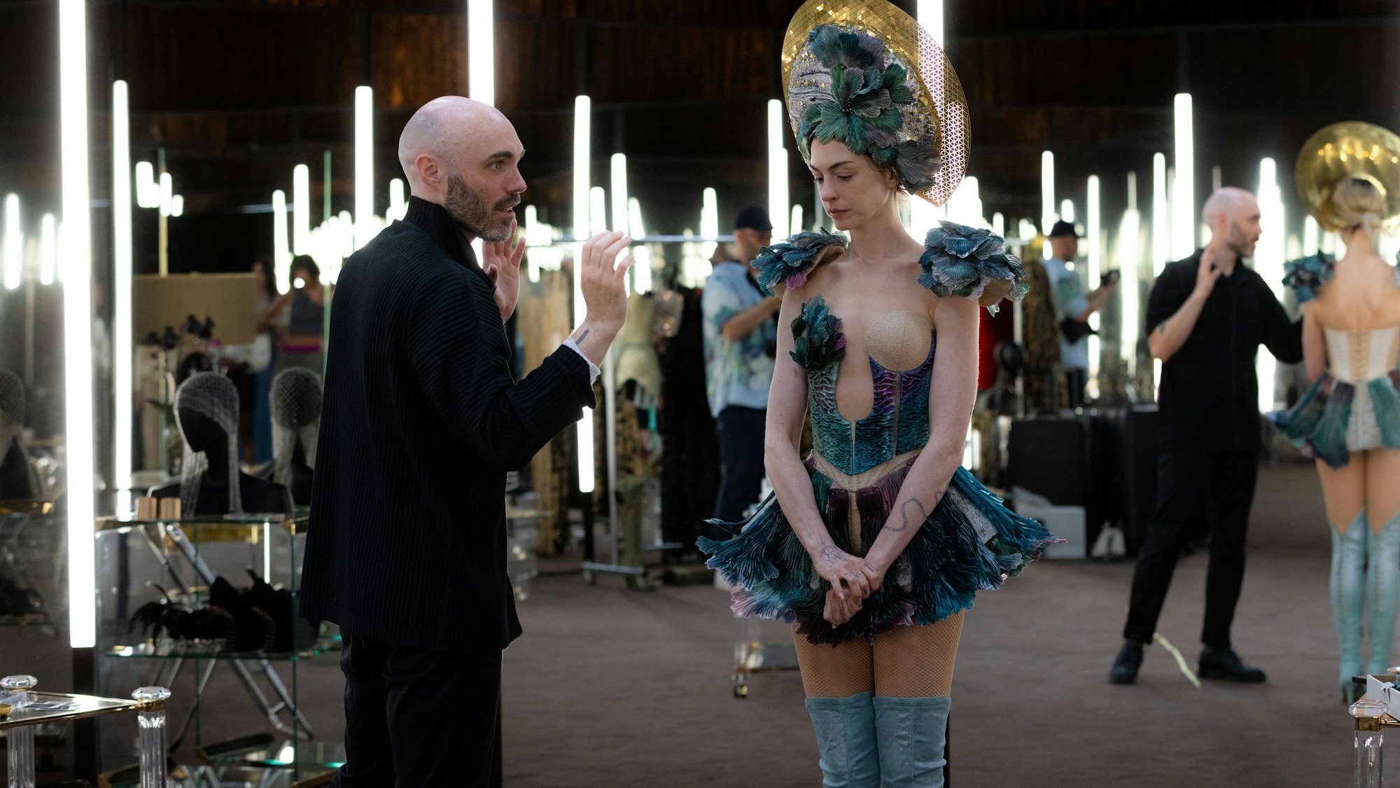 Regisseur David Lowery und Mimin Anne Hathaway