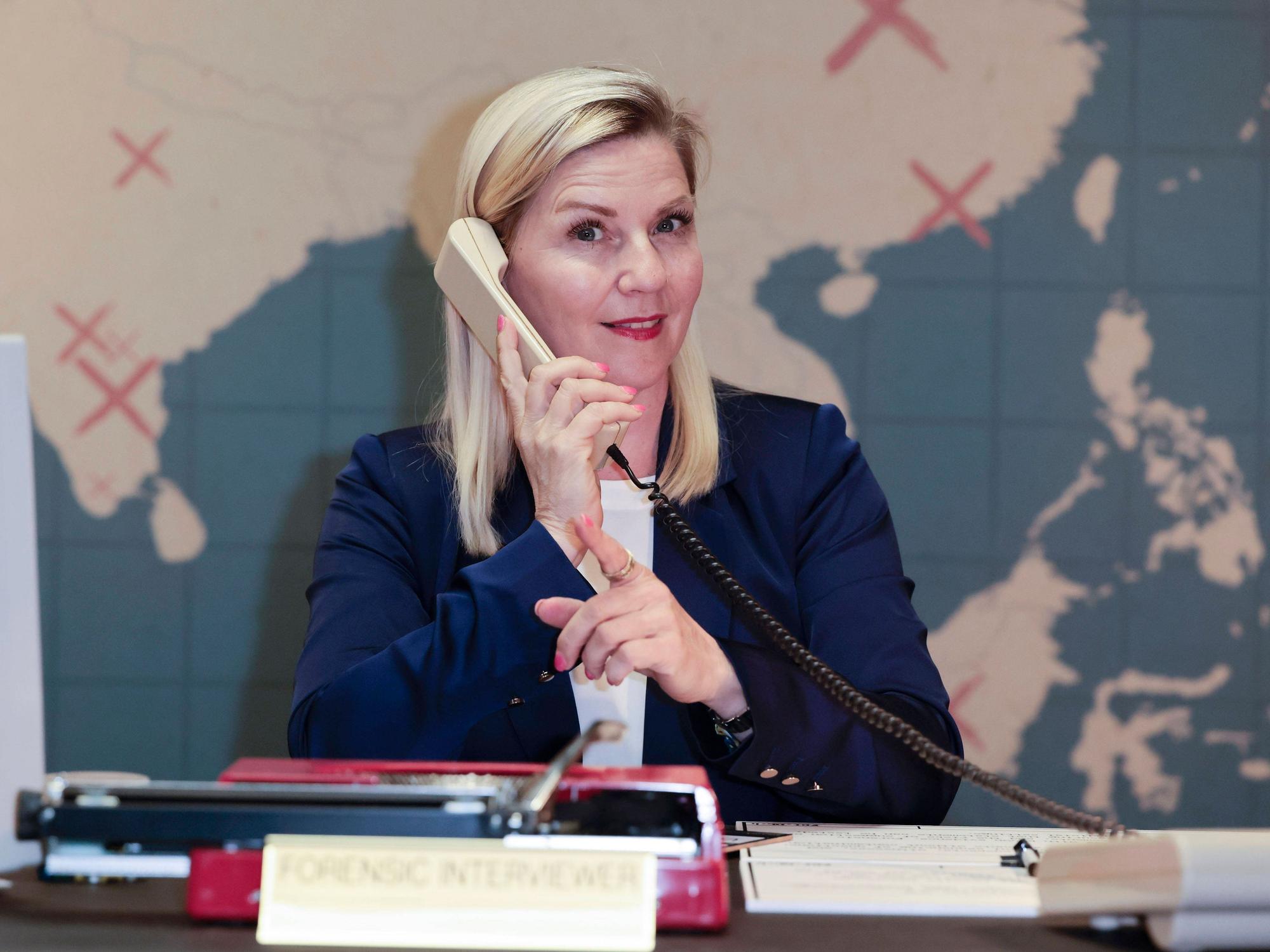 Aleksandra Bechtel bei der Premiere der „Serienkiller“-Ausstellung.
