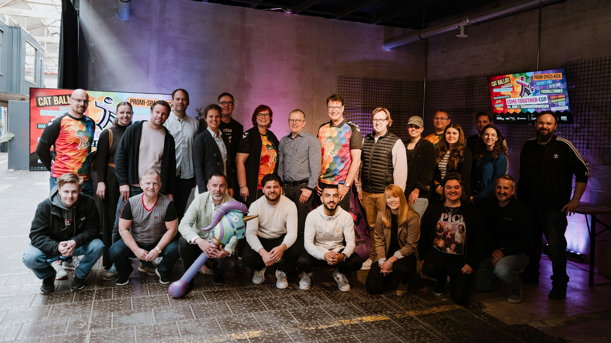 Gruppenbild der Verantwortlichen des Come-Together-Cups.