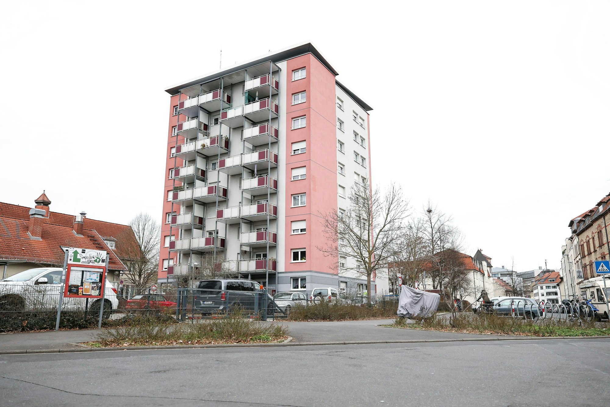 Das ehemalige Schwesternwohnheim in der Lamprechtstraße, am 30. Juni 1984 wurde Maria Köhler im fünften Stock getötet.