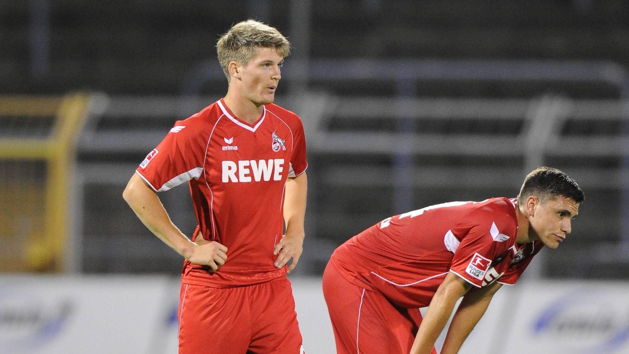 Lukas Kübler und Jonas Hector beim Spiel des 1. FC Köln.