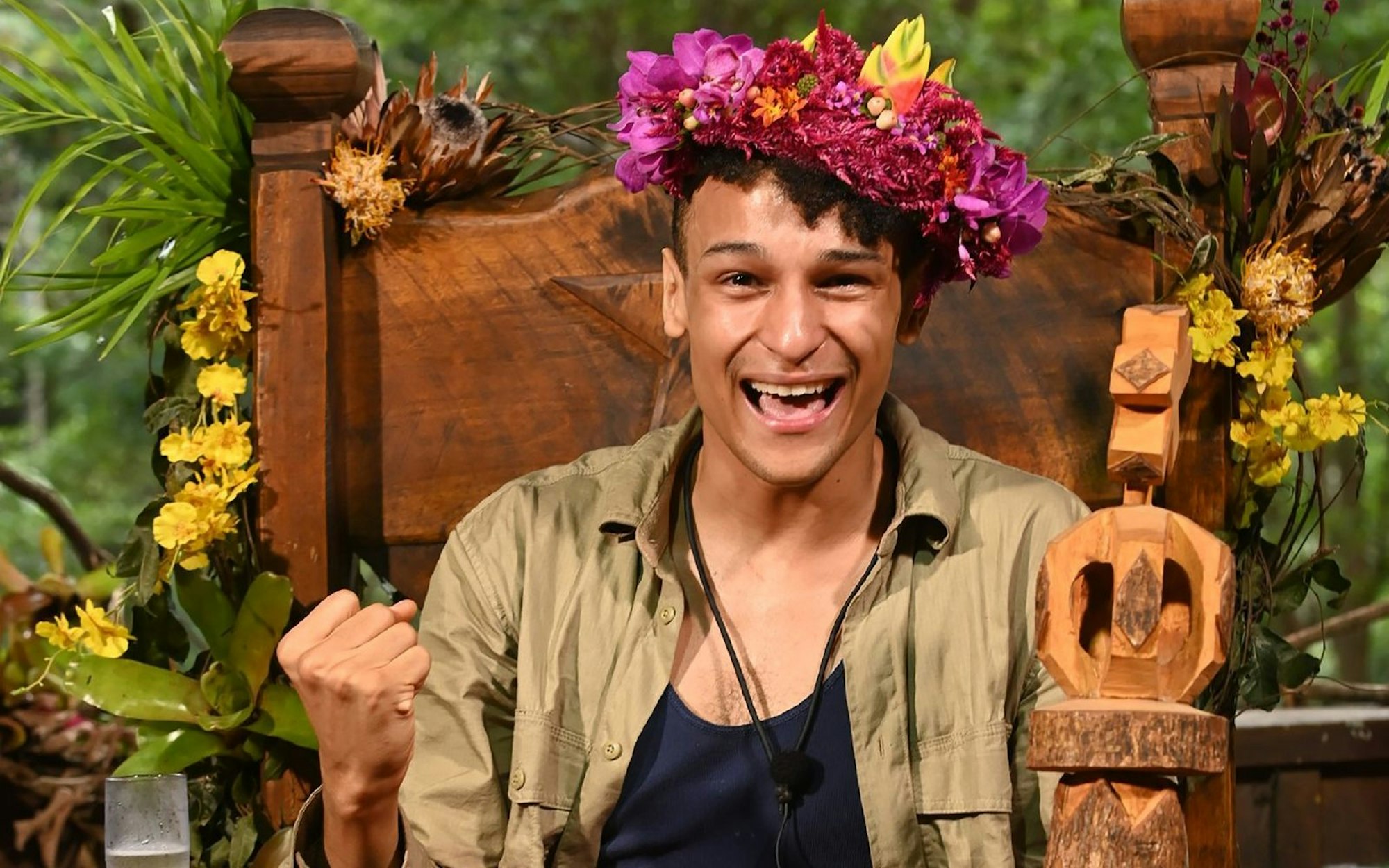 RTL-Liebling: 2020 gewann DSDS-Sieger Prince Damien sein zweites großes RTL-Format und wurde Dschungelkönig. (Bild: TVNOW)