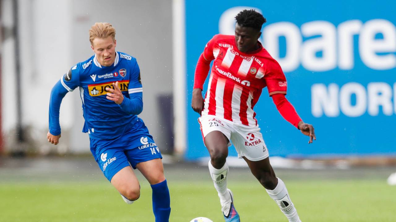 Abubacarr Sedi Kinteh im Duell mit Edvard Sundbo Pettersen.