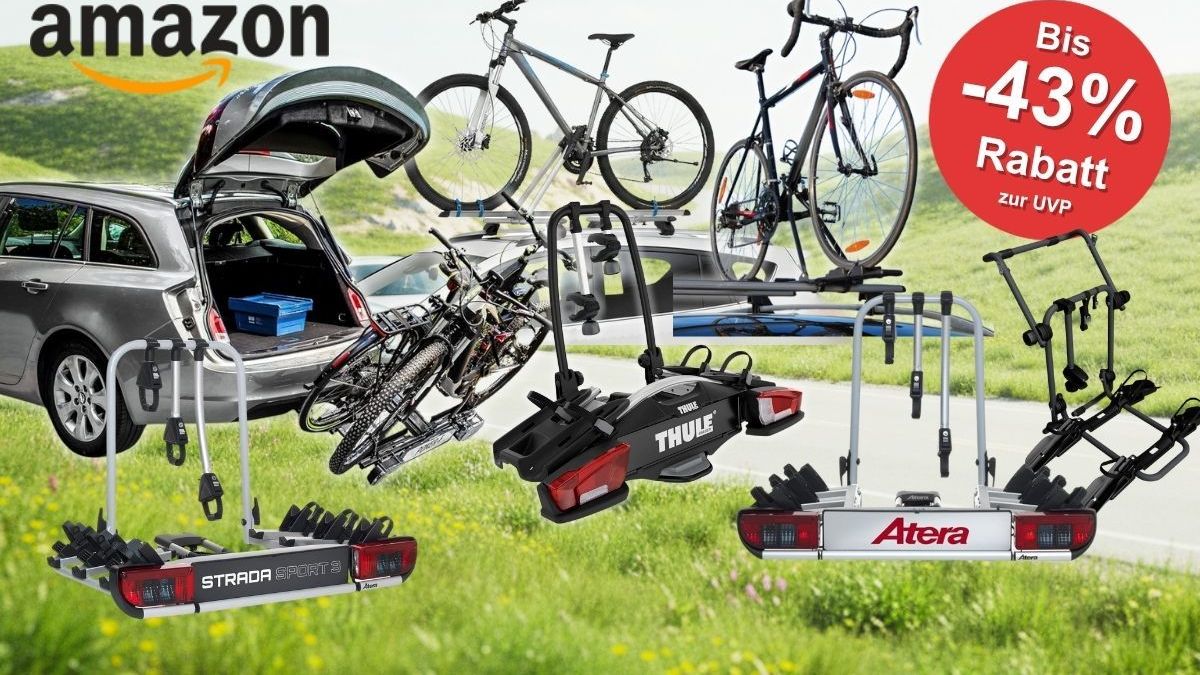 Auto-Fahrradträger Amazon Mega Sale bis -43%: Dachträger, Heckträger oder Kupplungsträger – welcher ist der richtige?