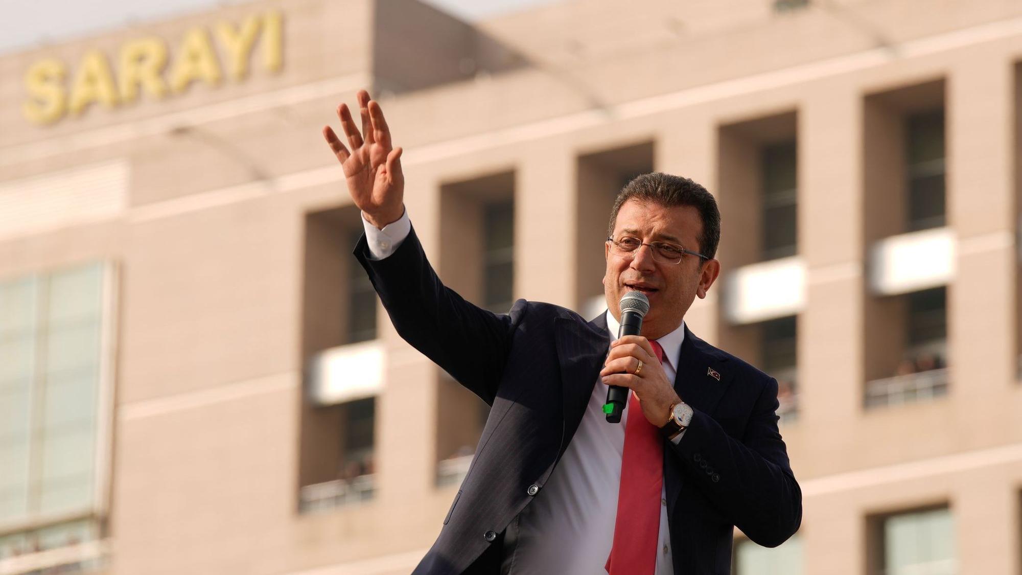 Istanbuls Bürgermeister Ekrem Imamoglu vor seiner Inhaftierung