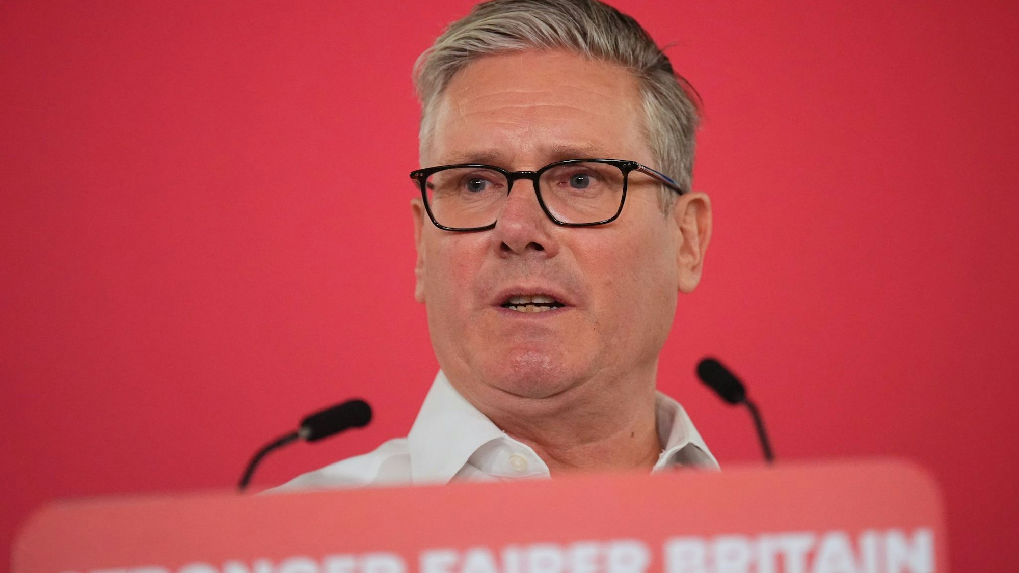 Nach dem Wahldebakel für Labour: Starmer hält Rede